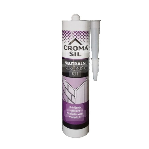 Cromasil neutralni silikonski kit transparent 280 ml