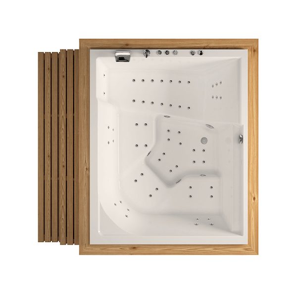 Masažna kada Quattro SPA 218x239x88 cm zračno-vodena - Image 2