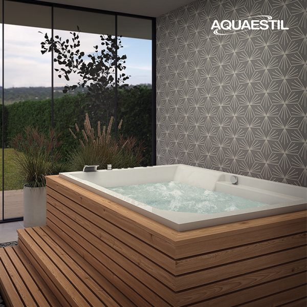 Masažna kada Quattro SPA 218x239x88 cm zračno-vodena - Image 3