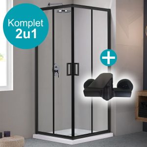 Tuš kabina Onyx square 90 i Miješalica za tuš kadu Anatolya