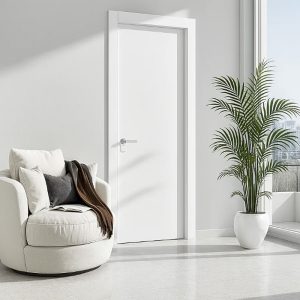 Alternative view of Vratno krilo Toplam bijelo 85 cm + regulirajući dovratnik