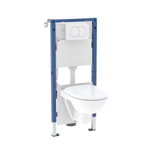 Ugradbeni komplet 5U1 - toalet Geberit Duofix Basic sa visećom WC školjkom Selnova