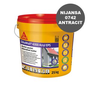 SikaWall®-6300 Acryl EPS 1,5mm Akrilna dekorativna fasadna završna žbuka 0742, 25 kg