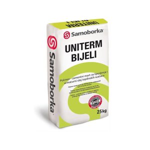 Uniterm ljepilo bijelo - gletanje i ljepljenje stiropora i mineralne vune 25 kg