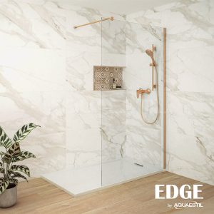 Tuš stijena Edge bronca 120x210 cm